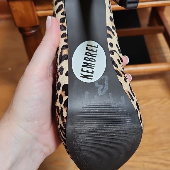 KELSI DAGGER Leopard Print Platform Heels, Size 8 - Picture 9 of 12